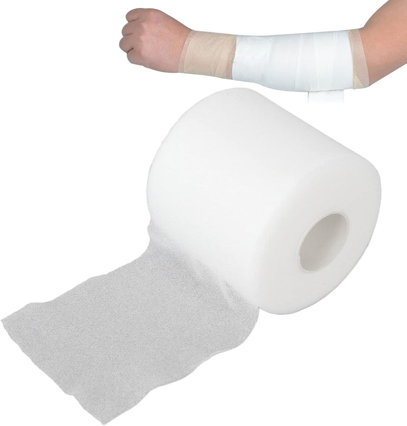 woobles Foam Underwrap, Sports Foam Pre Wrap Athletic Tape for Elbow Knees Ankles - Use with Skin Membrane, Not Used Alone (2.56in x 88.58ft)(White) - Image 1